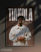 Poster dynamique "TIAKOLA" – version animée dans cadre, effet vivant, ton marron