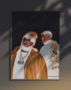 Poster dynamique "CABALLERO & JEANJASS" – version animée dans cadre, effet vivant, ton jaune