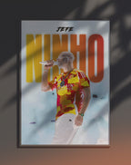 Poster dynamique "NINHO" – version animée dans cadre, effet vivant, ton orange