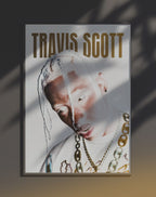 Poster dynamique "TRAVIS SCOTT" – version animée dans cadre, effet vivant, ton noir